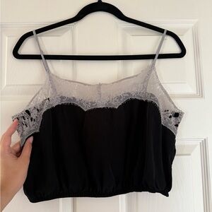 Free People Lace Trim Tank Top Cami